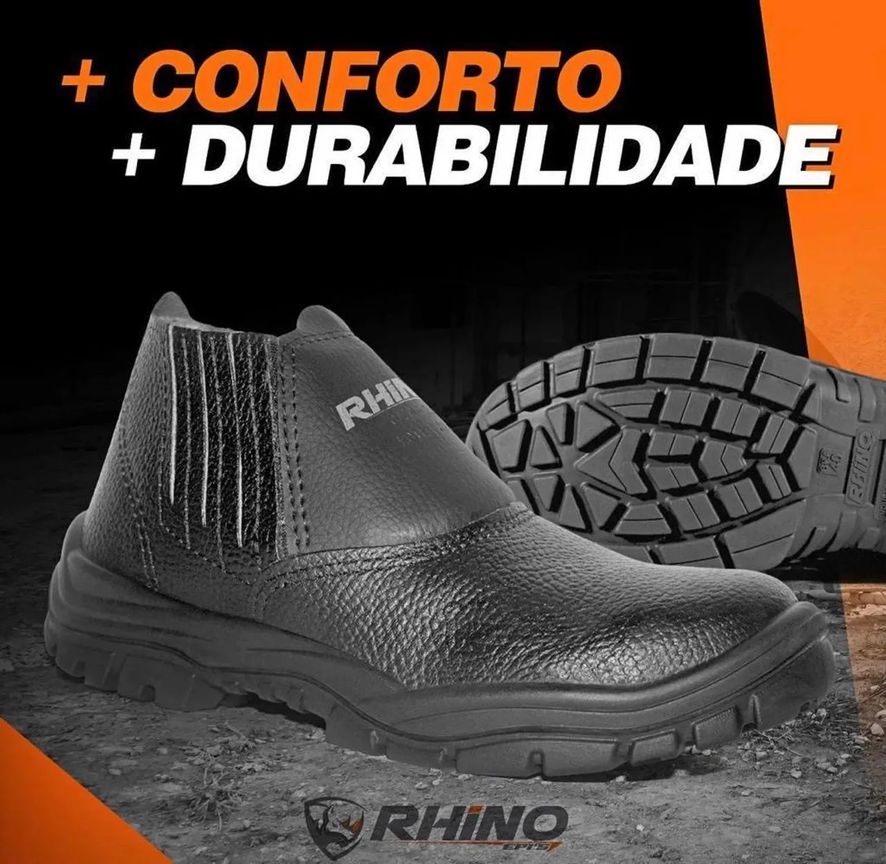 Botina de elástico para trabalho com bico de pvc 