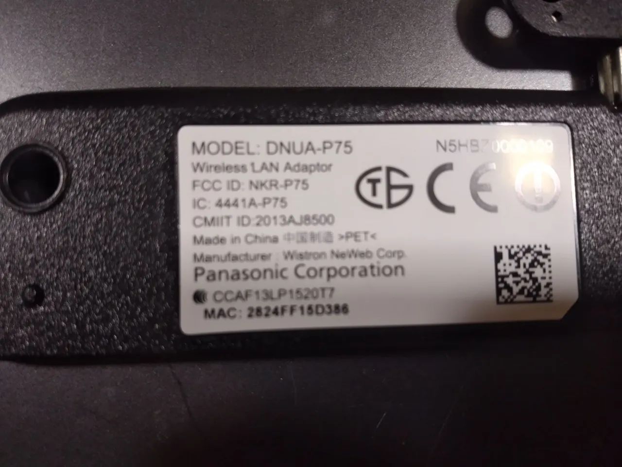 Placa Wi-Fi TV Panasonic,  modelo 32DS600B. - Foto 3
