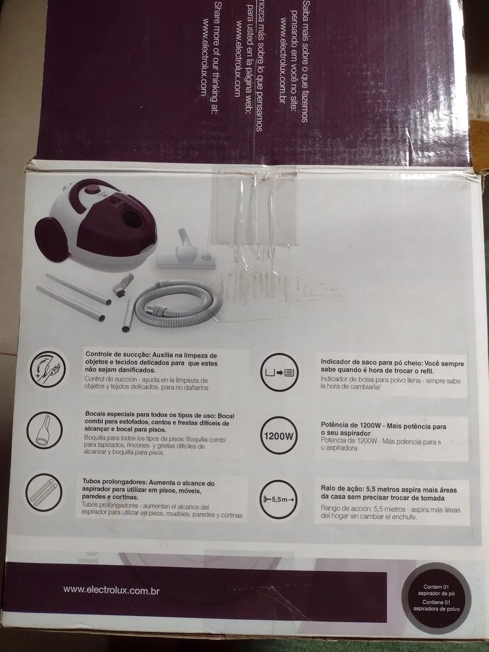 Aspirador de Pó Electrolux 1200W - Limpeza Eficiente!
