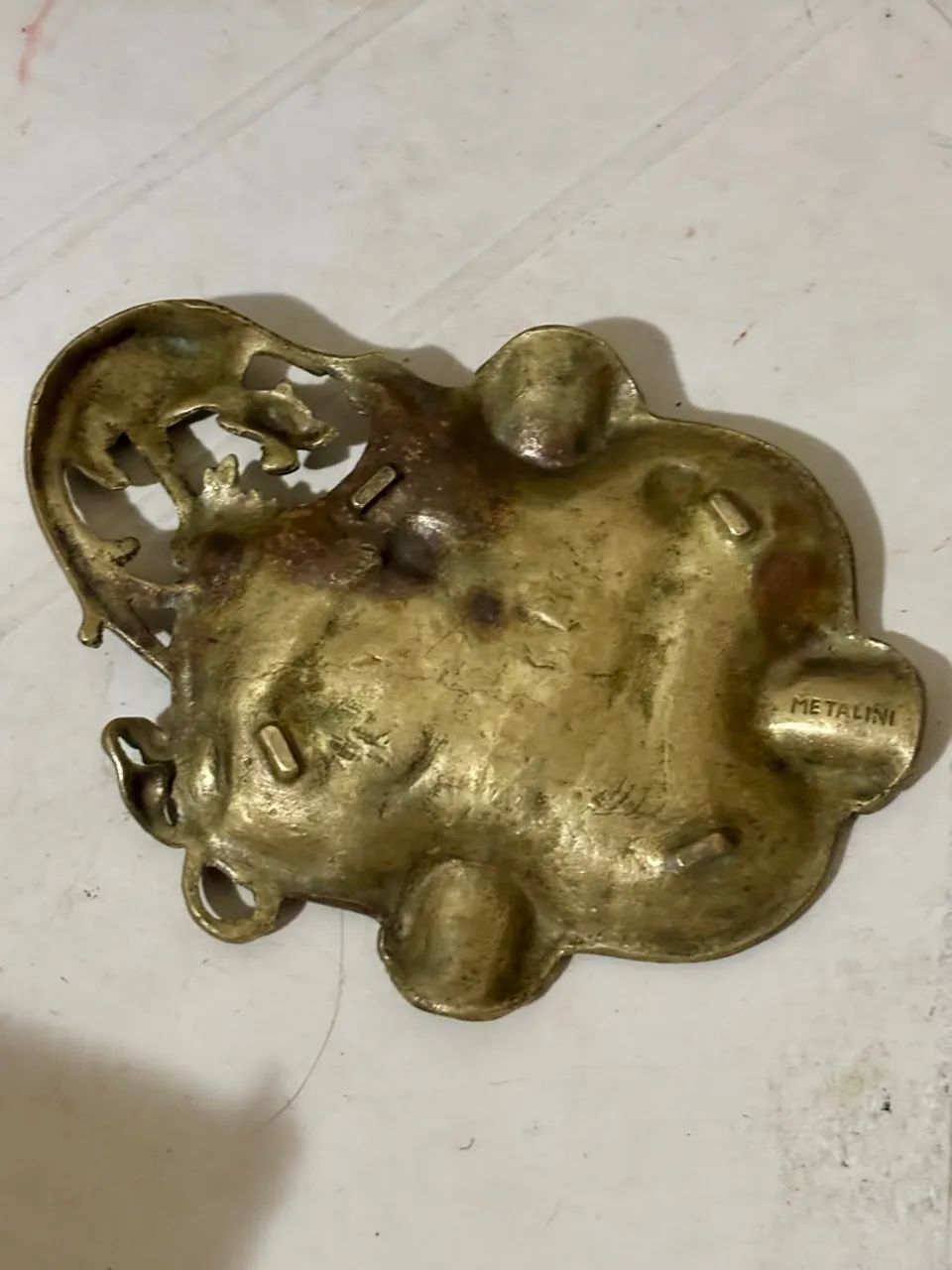 Cinzeiro Antigo Bronze Metalini - Foto 2