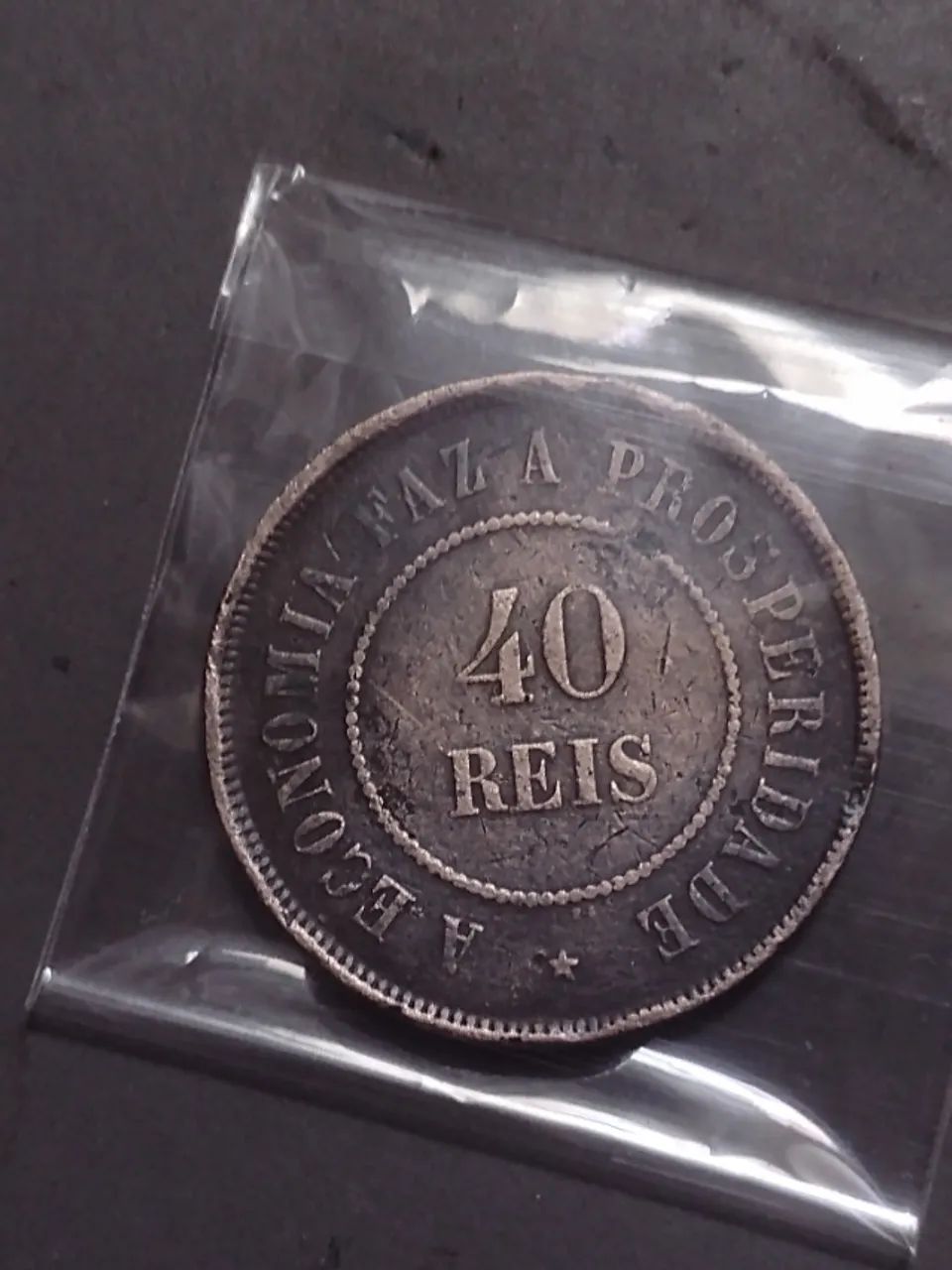 Moedas de 40 reis de 1897 - Foto 2
