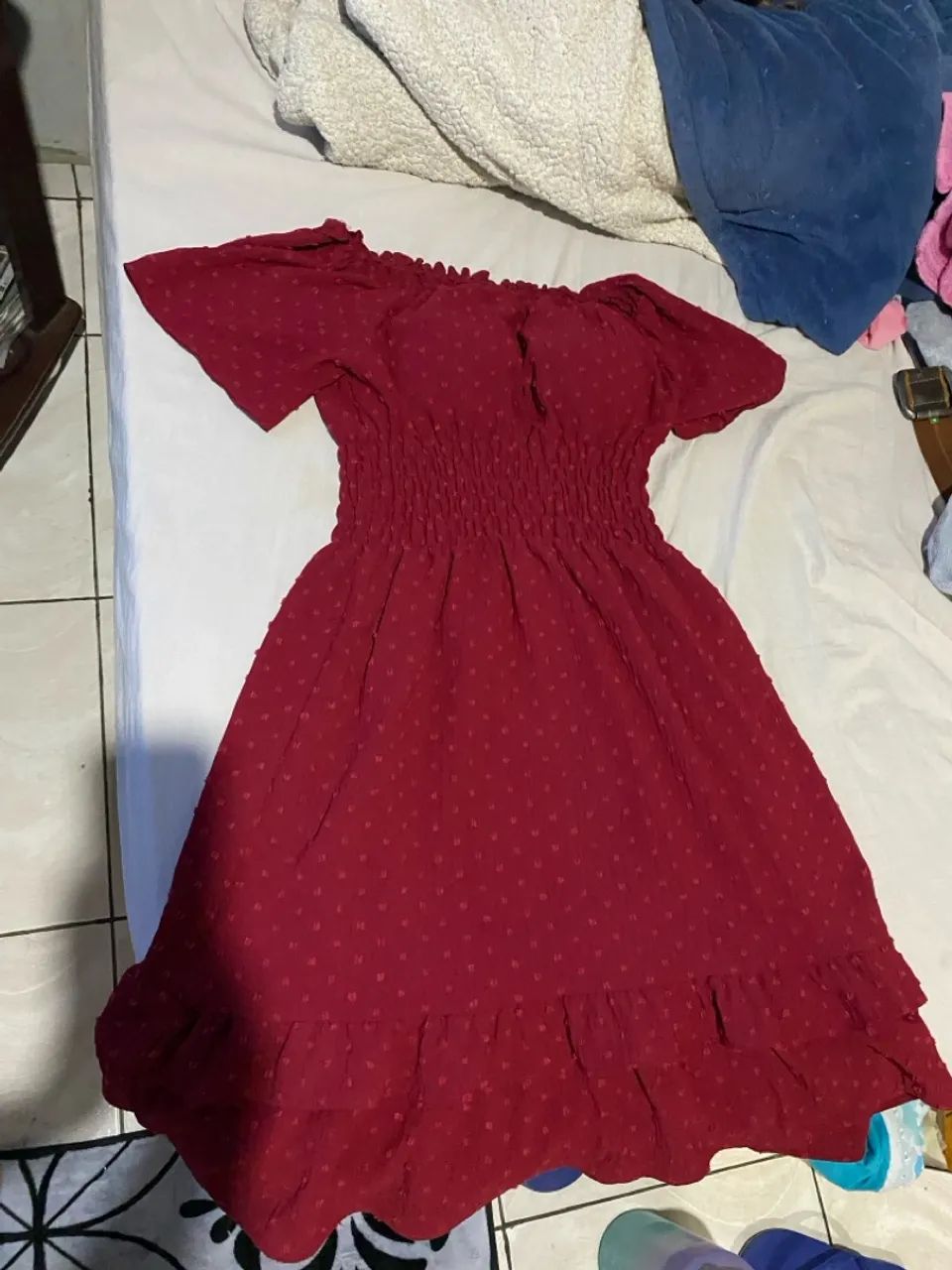 Vestido Ciganinha Midi Vinho - Super Feminino e Confortável! - Foto 3