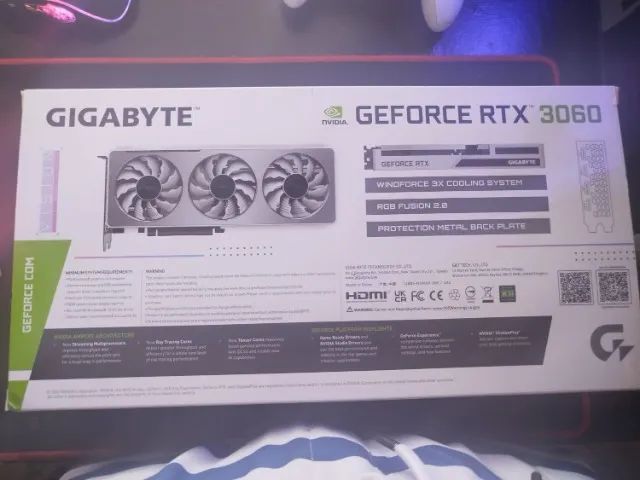 Placa de Video Gigabyte GeForce RTX 3060 Vision OC, 12GB, GDDR6  - Foto 2