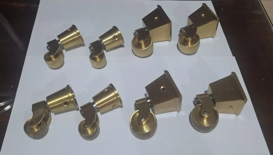 Rodízios de metal tipo vintage para móveis de escritório