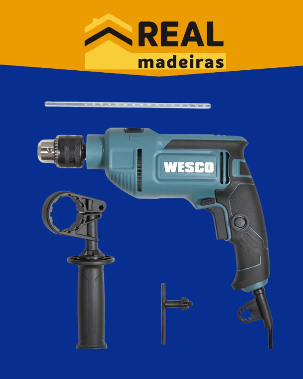 FURADEIRA DE IMPACTO WESCO 800W  - Foto 2