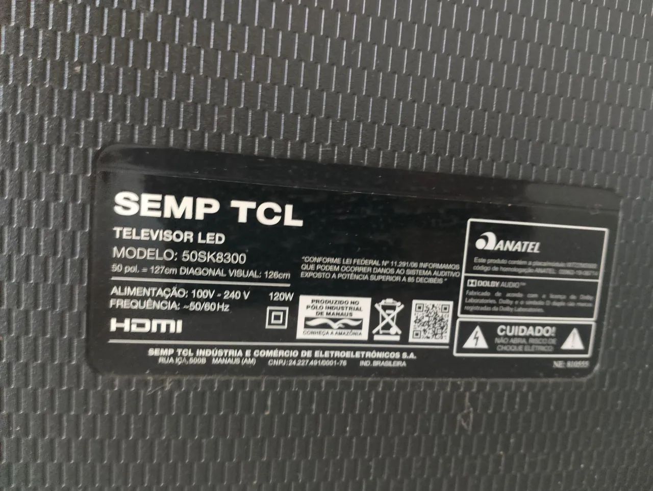 TV SEMP TCL 50 POLEGADAS64302956023938122
