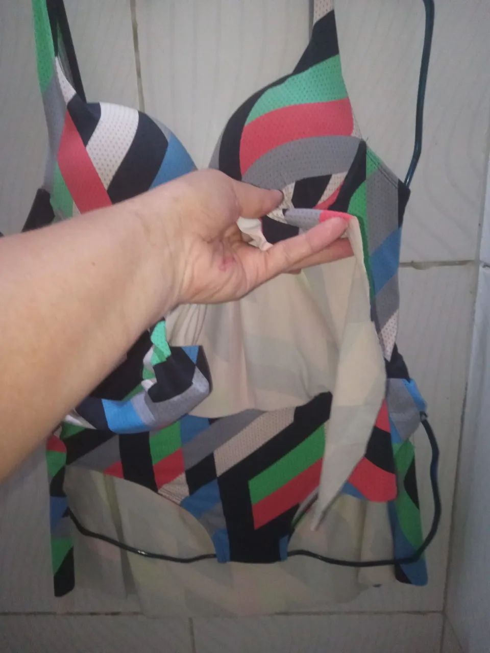 Maiô com Saia Estampado Feminino M  - Foto 3