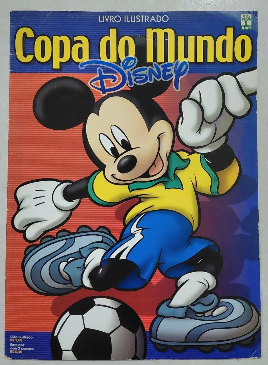 Álbum Copa do Mundo Disney 2002 p/ vc colar!