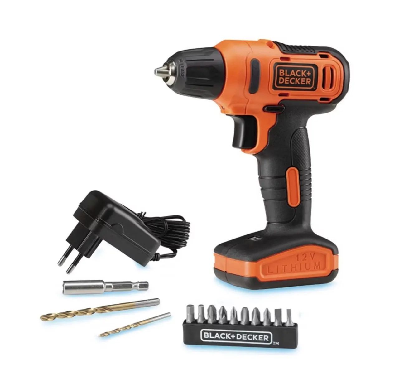 Furadeira/Parafusadeira BLACK+DECKER 12V Lithium - Nova!