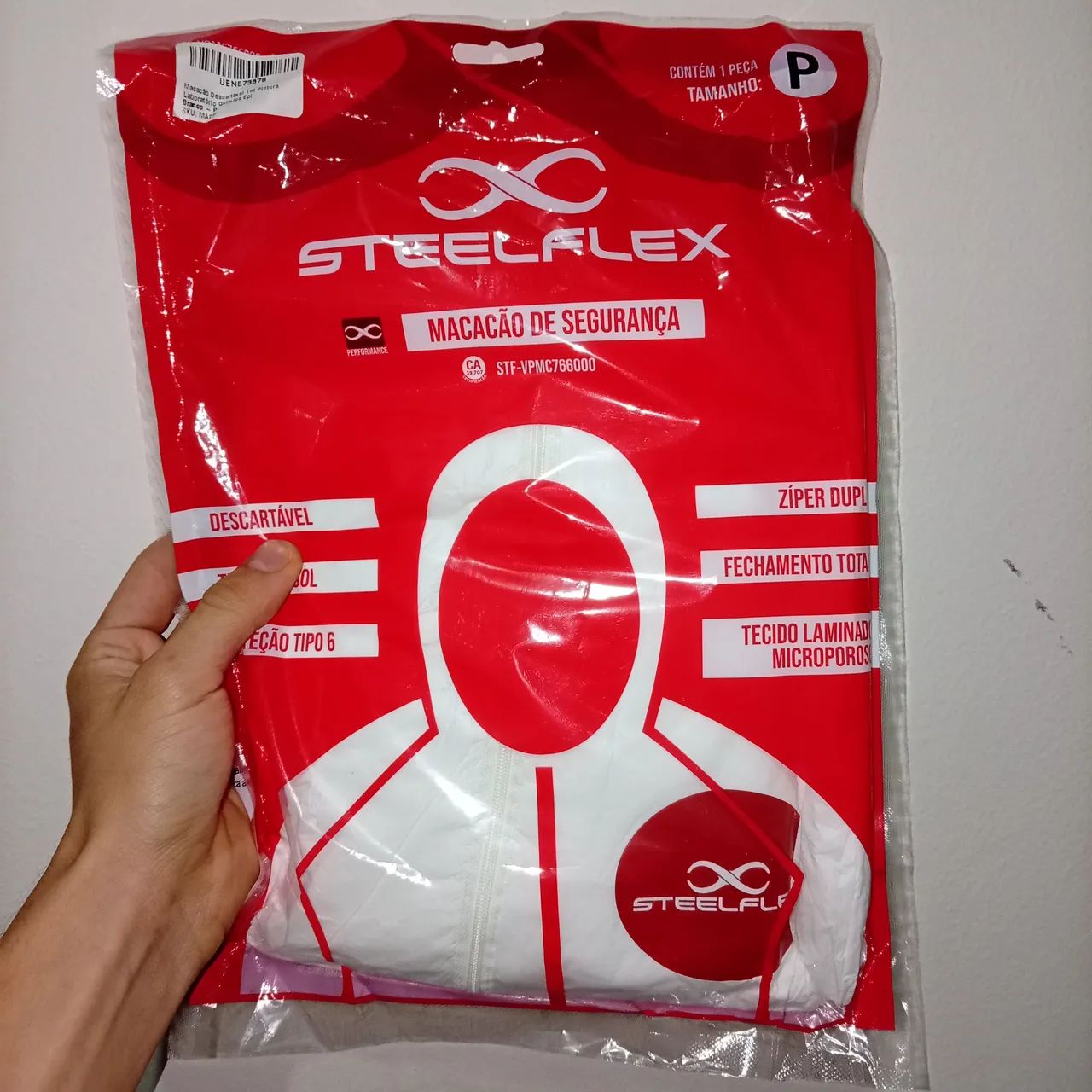 MACACÃO DE SEGURANÇA STEELFLEX TAMANHO P
