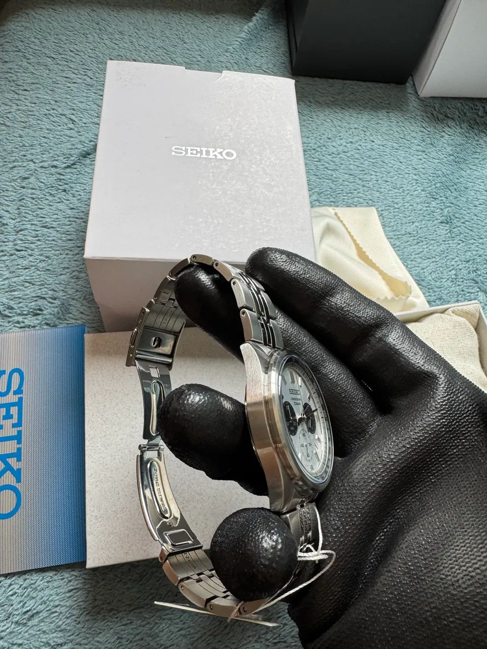 Relógio Seiko Crono Panda Novo. - Foto 3