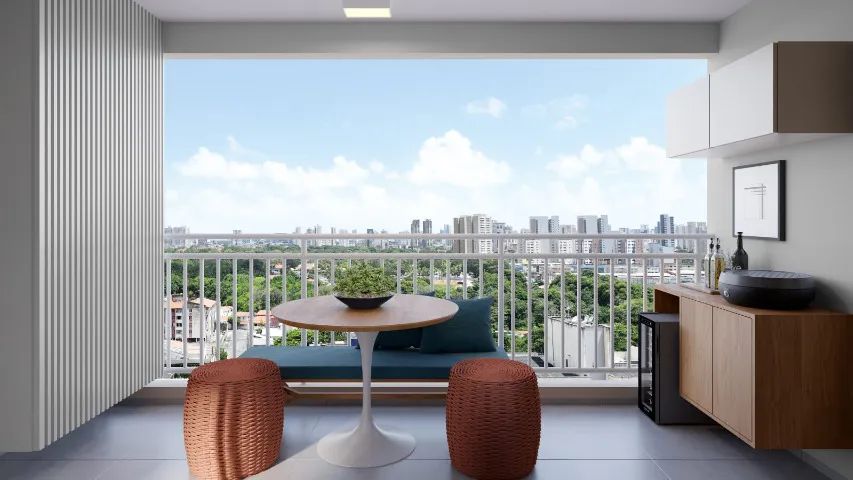 Apto em condomínio com dois quartos sendo um suíte - 49m² - Foto 2