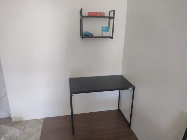 Mesa de Escritório NOVA Multiuso Estilo Industrial para Notebook Computador Estudo Office - Foto 5