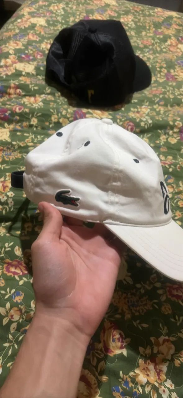 Boné Djocovick lacoste branco - Foto 2