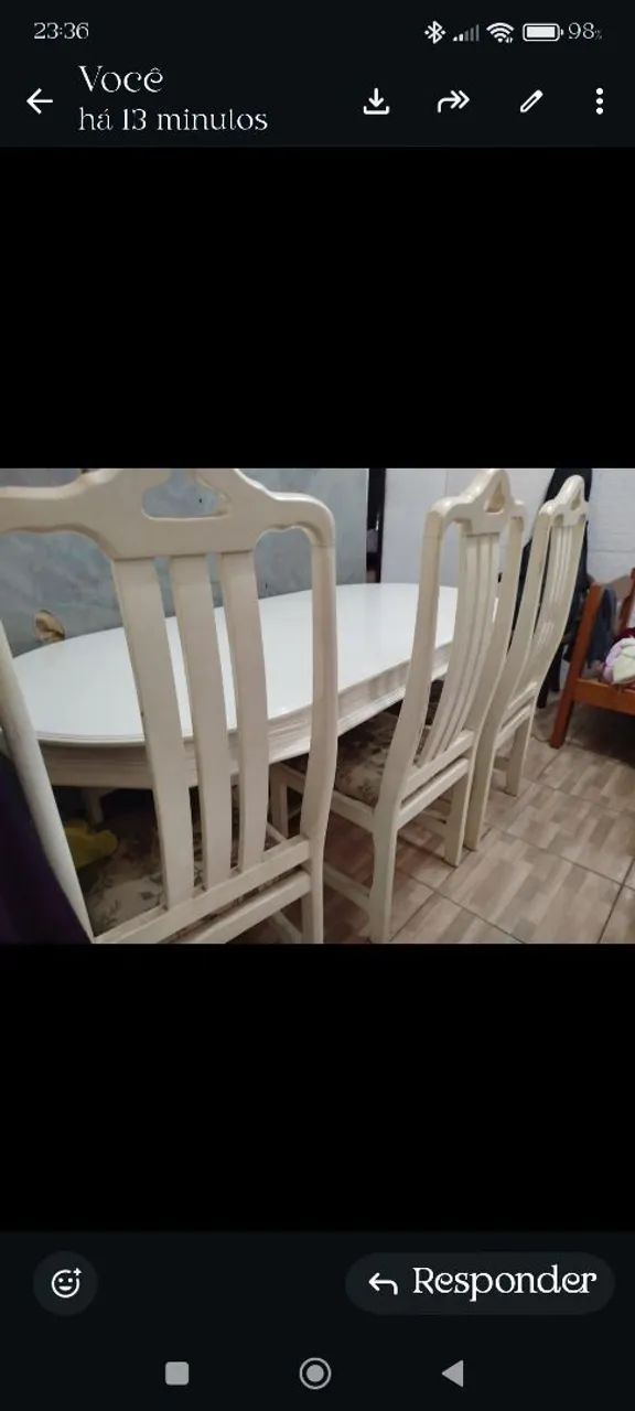 Mesa de madeira maciça  - Foto 5