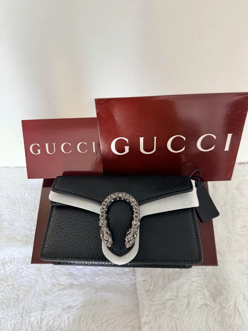 Bolsa Gucci Dionysus Super Mini em Couro - Foto 5