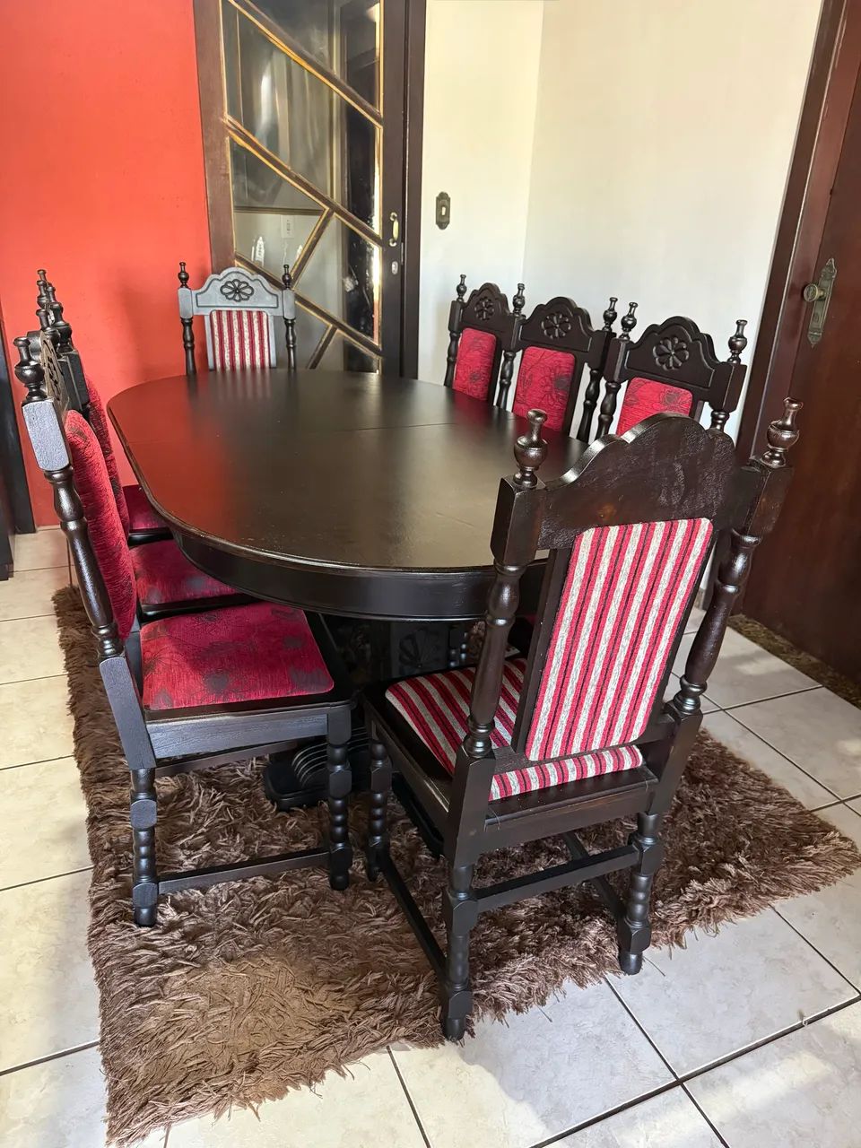 Jogo de mesa colonial português 