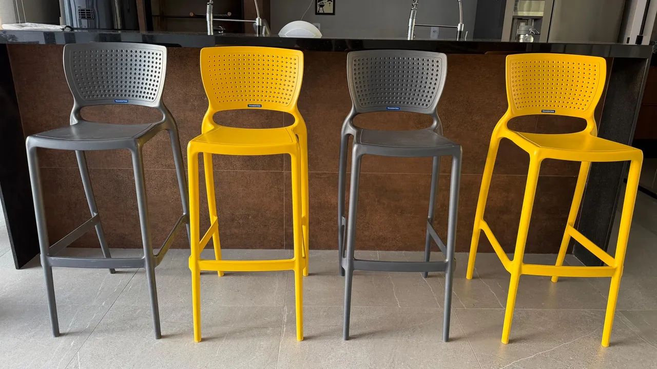 Conjunto de 4 banquetas Tramontina 