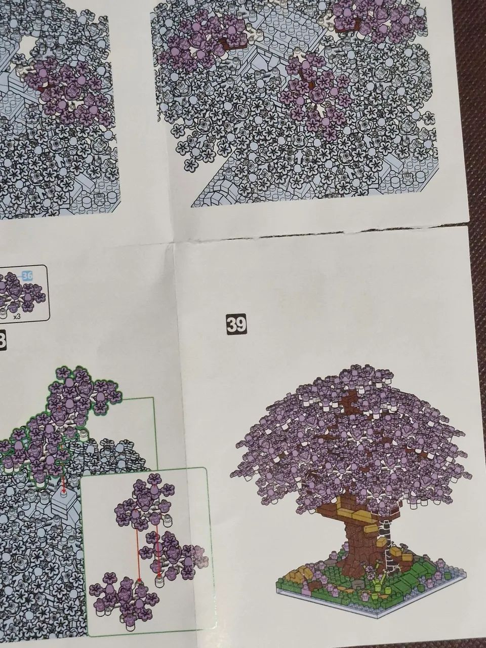 Lego Árvore de Cerejeira Roxa - Foto 4