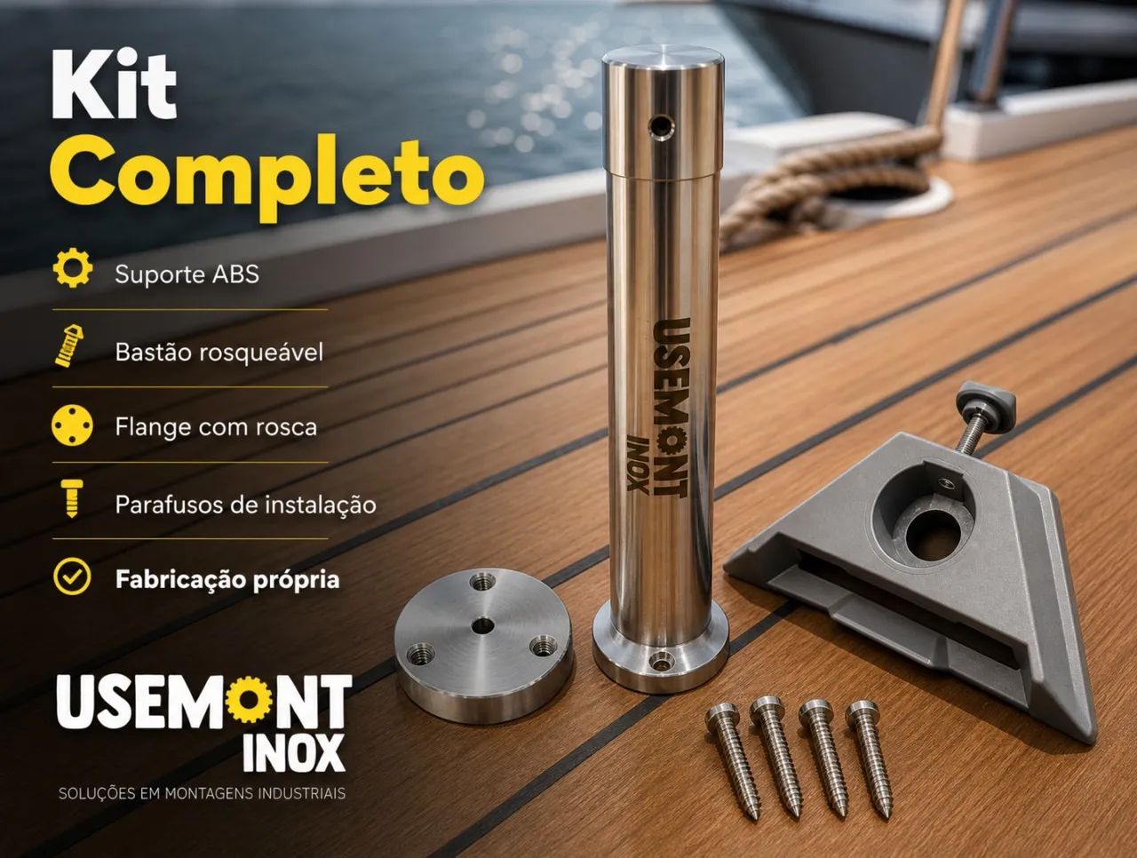 Suporte Náutico Starlink Mini Inox