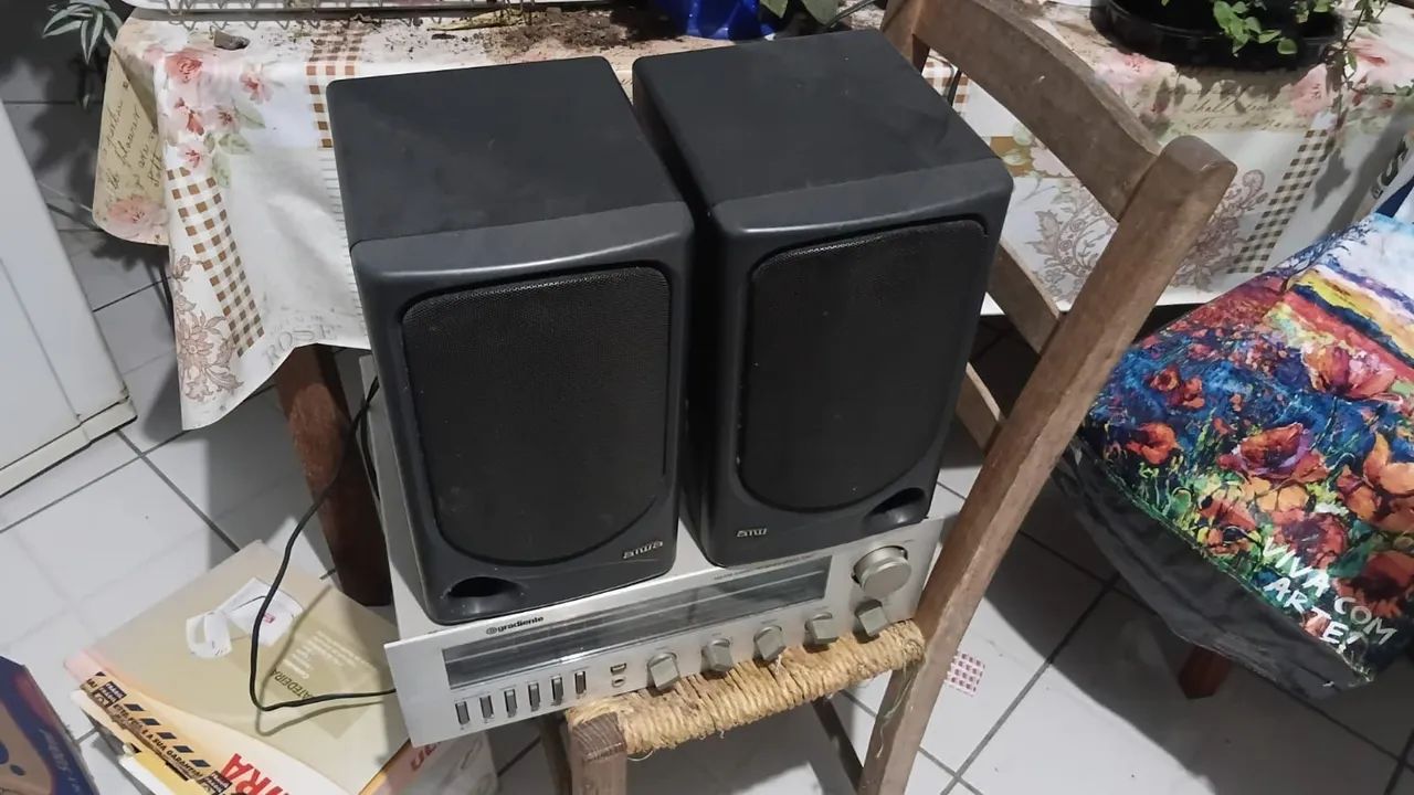 Receiver Gradiente em bom  funcionamento . + par de caixas Aiwa