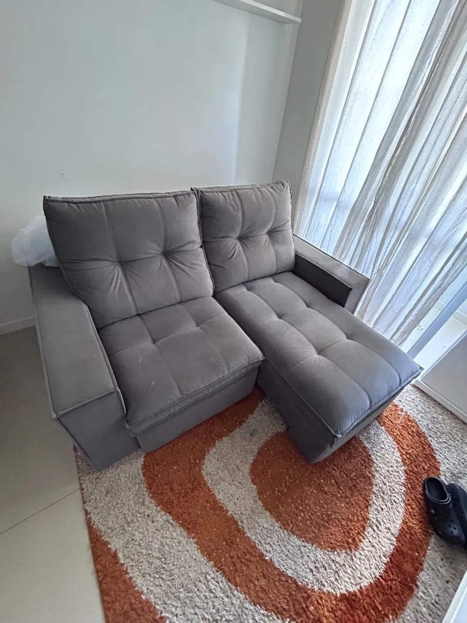 Sofá retrátil reclinável 1,80m
