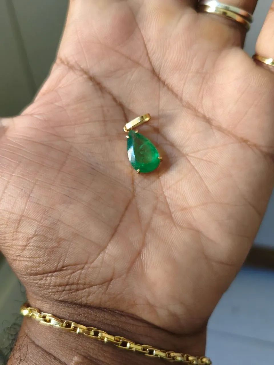 PINGENTE ESMERALDA OURO 18K  - Foto 3