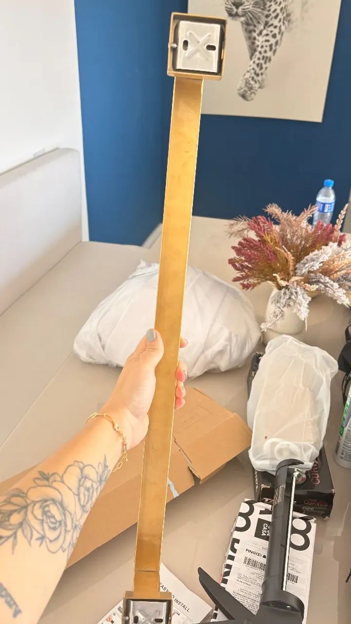 Toalheiro dourado  - Foto 4