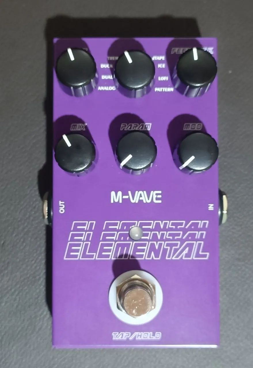 Pedal delay digital M-Vave Elemental com 9 efeitos - Foto 3