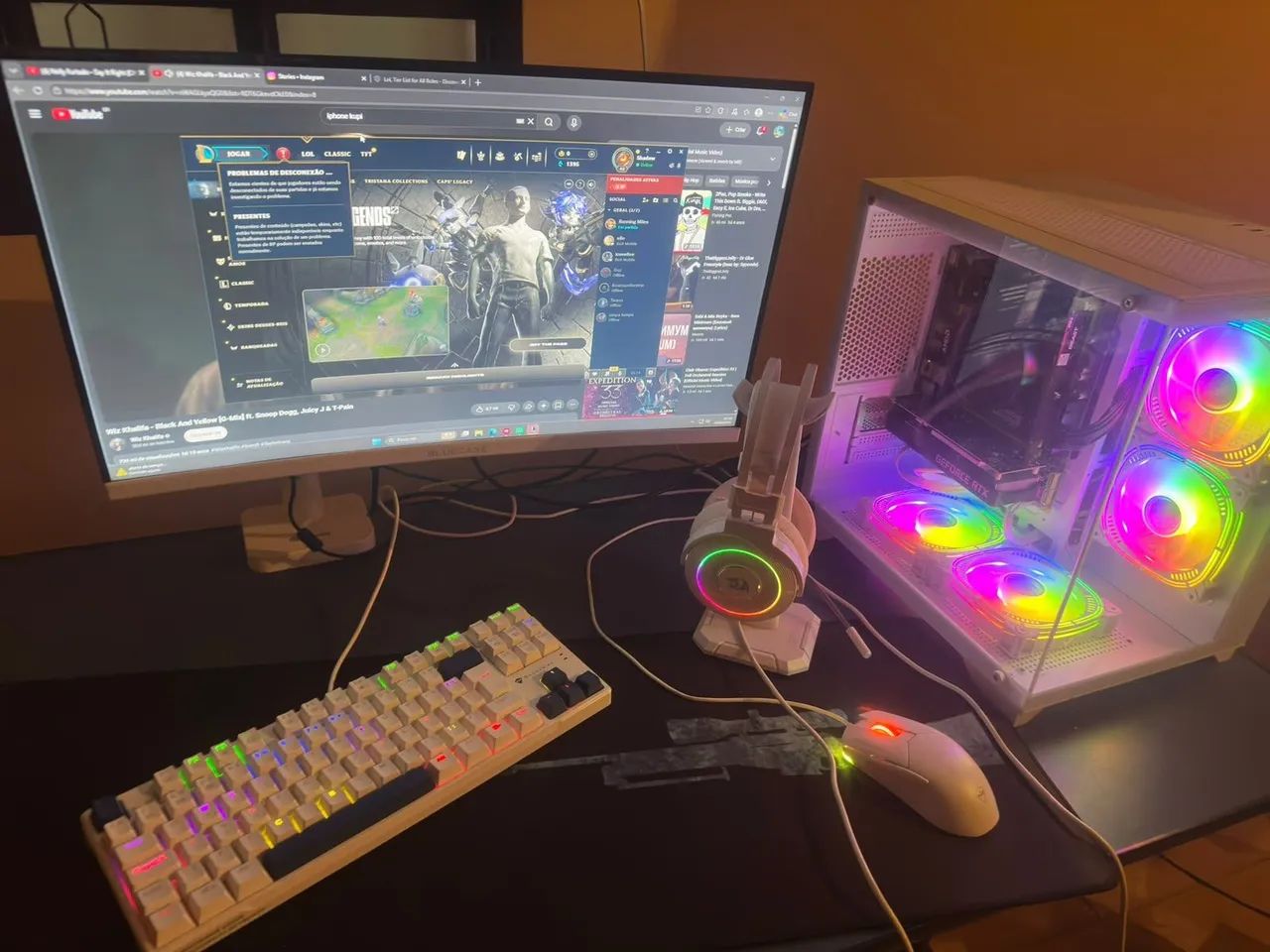 PC gamer completo Full white 