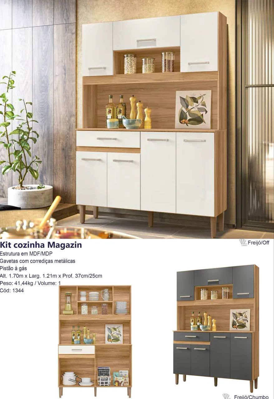 Kit cozinha Magazin 1,21m