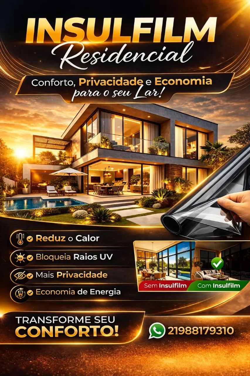 Insulfilm Residencial Orçamento Gratuito 
