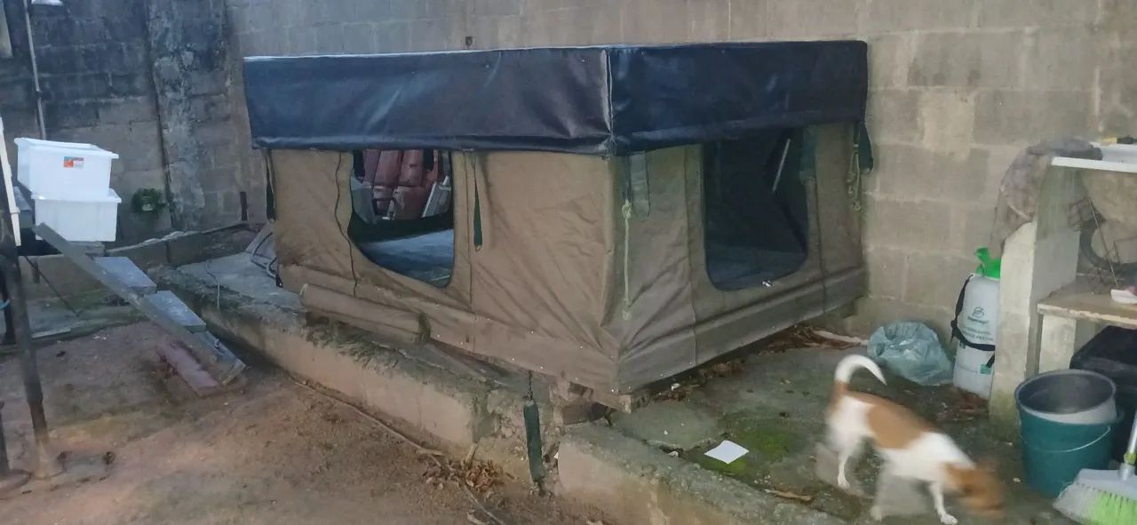 Barraca de teto, vendo ou troco por bateria de litio pop-up(camping) - Foto 4
