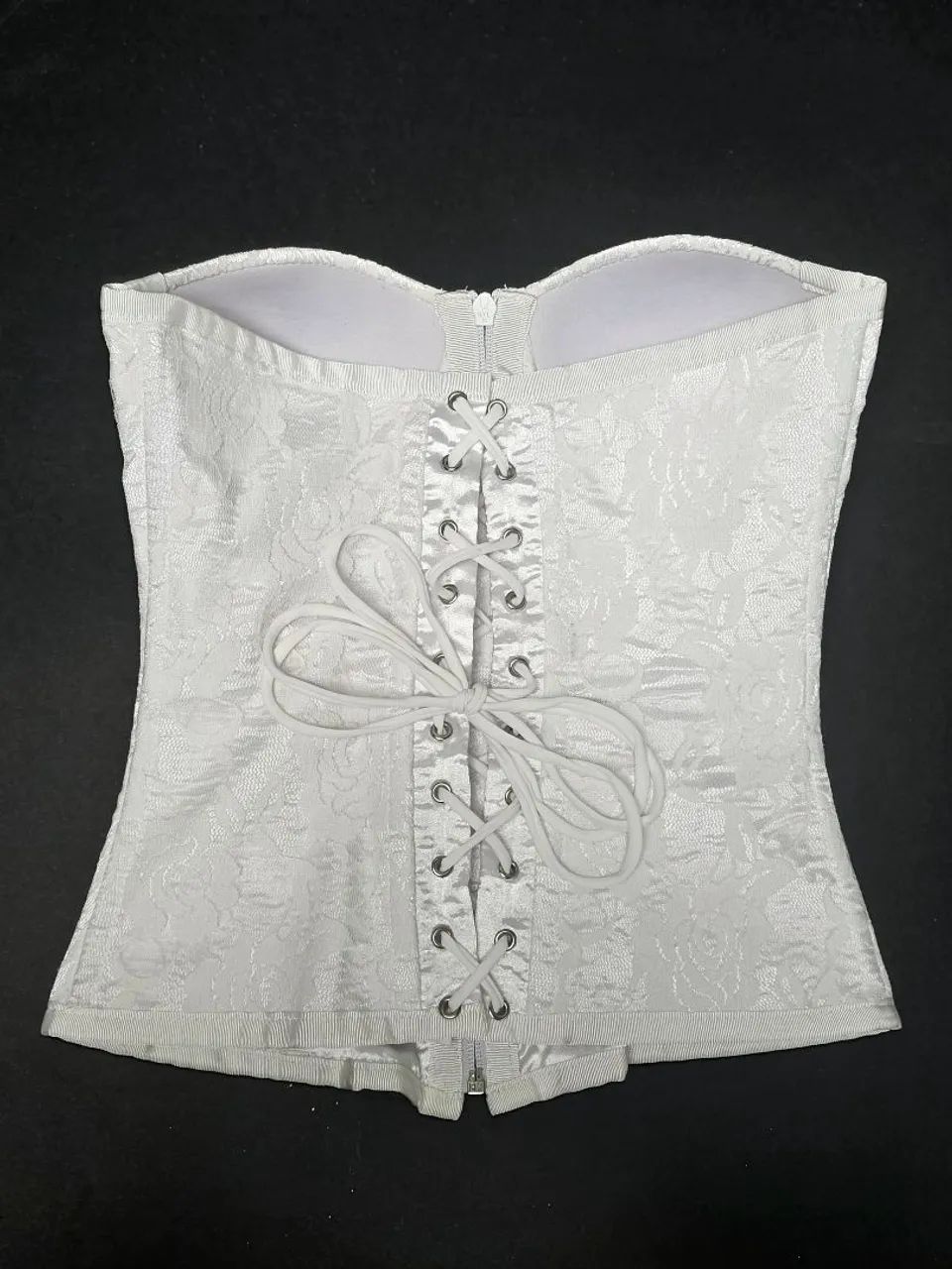 Corset Branco Renda - Bem Transada (Tam P) - Foto 2