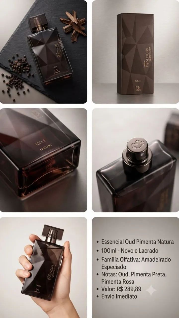 Perfume Essencial Oud Pimenta - Foto 2