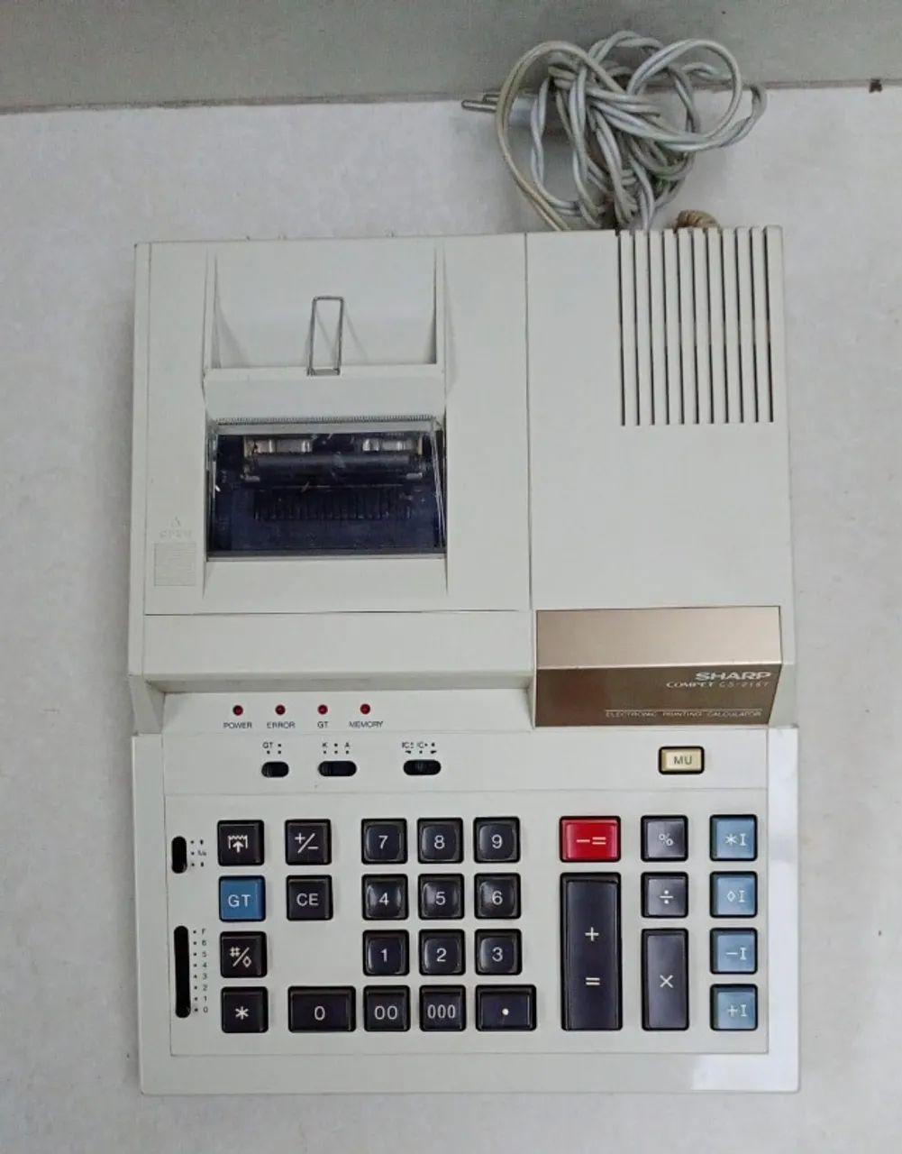 Calculadora de mesa vintage Sharp Compet CS-2157 Dv00234 - Foto 3