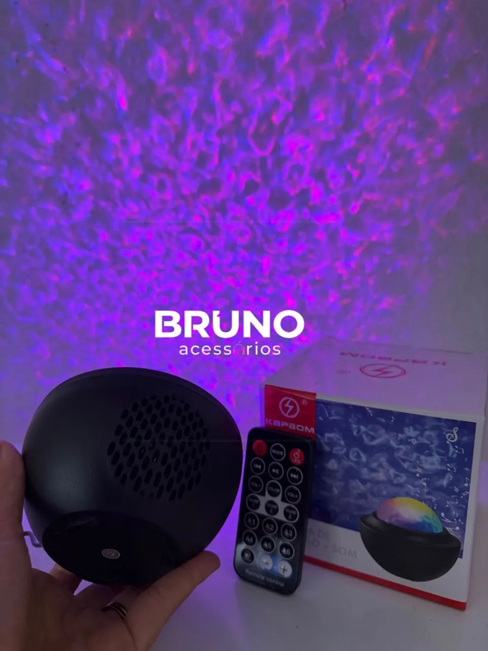 Lâmpada projeto Galáxia com led e Caixa Bluetooth  - Foto 2