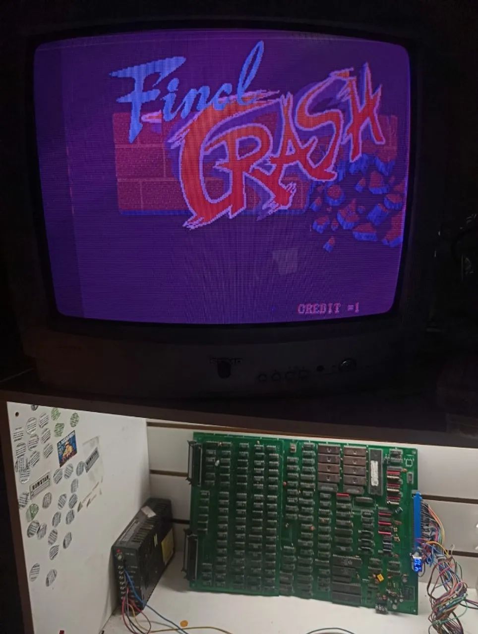 placa fliperama jamma final fight ou final crash