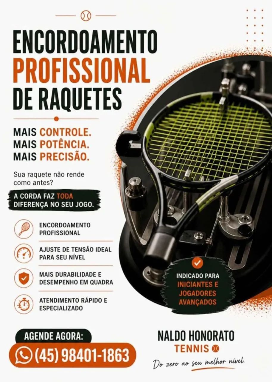 Encordoamento de raquete e acessórios 