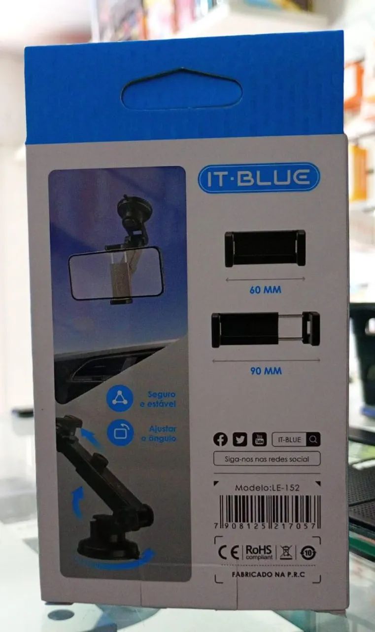 Suporte Para Celular Veicular Com Ventosa Para-brisa - Novo - Foto 2