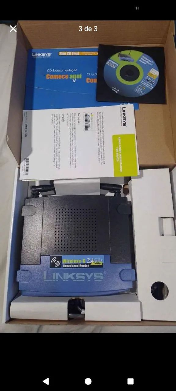 ROTEADOR LINKSYS WIRELESS-G ACCESS POINT WAP54G<br> - Foto 4