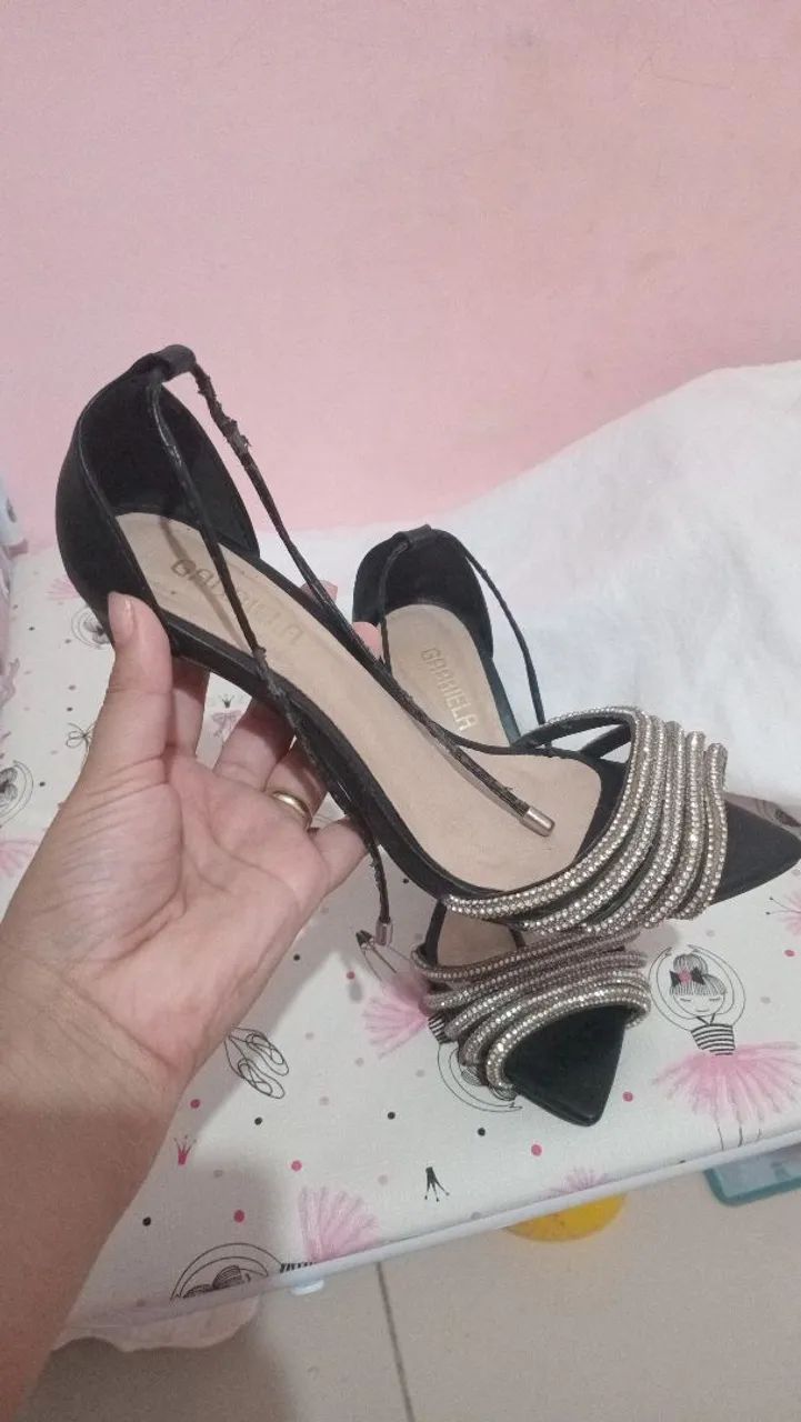 Sandália de brilho feminina  - Foto 2