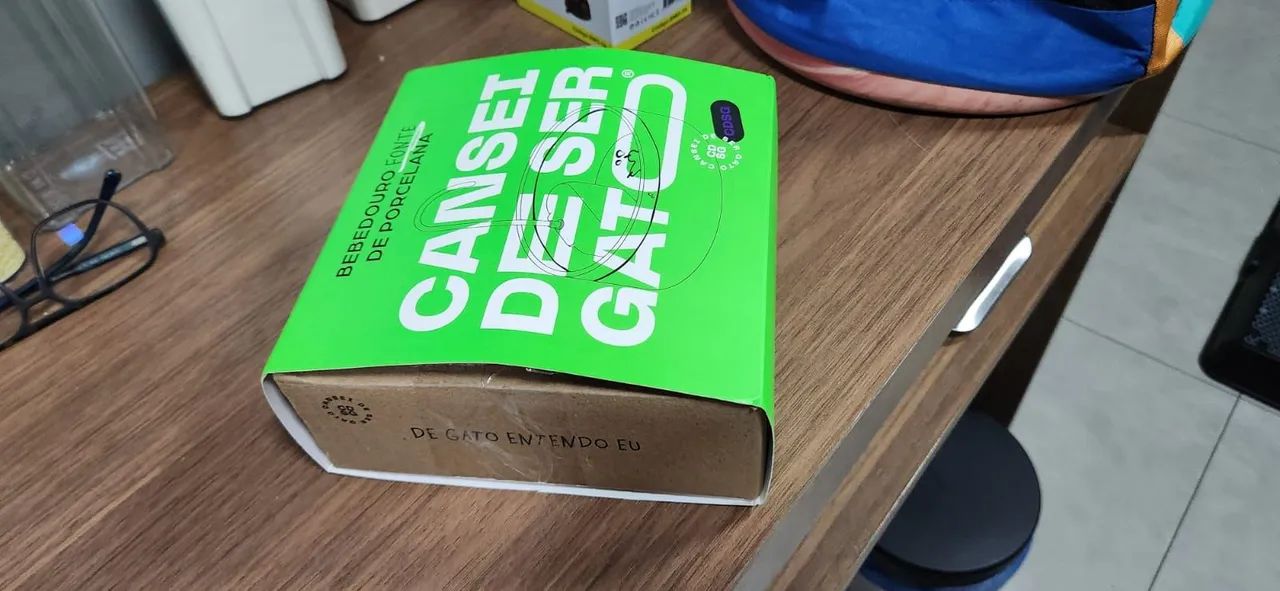 Bebedouro fonte de água para gatos de porcelana - Foto 2