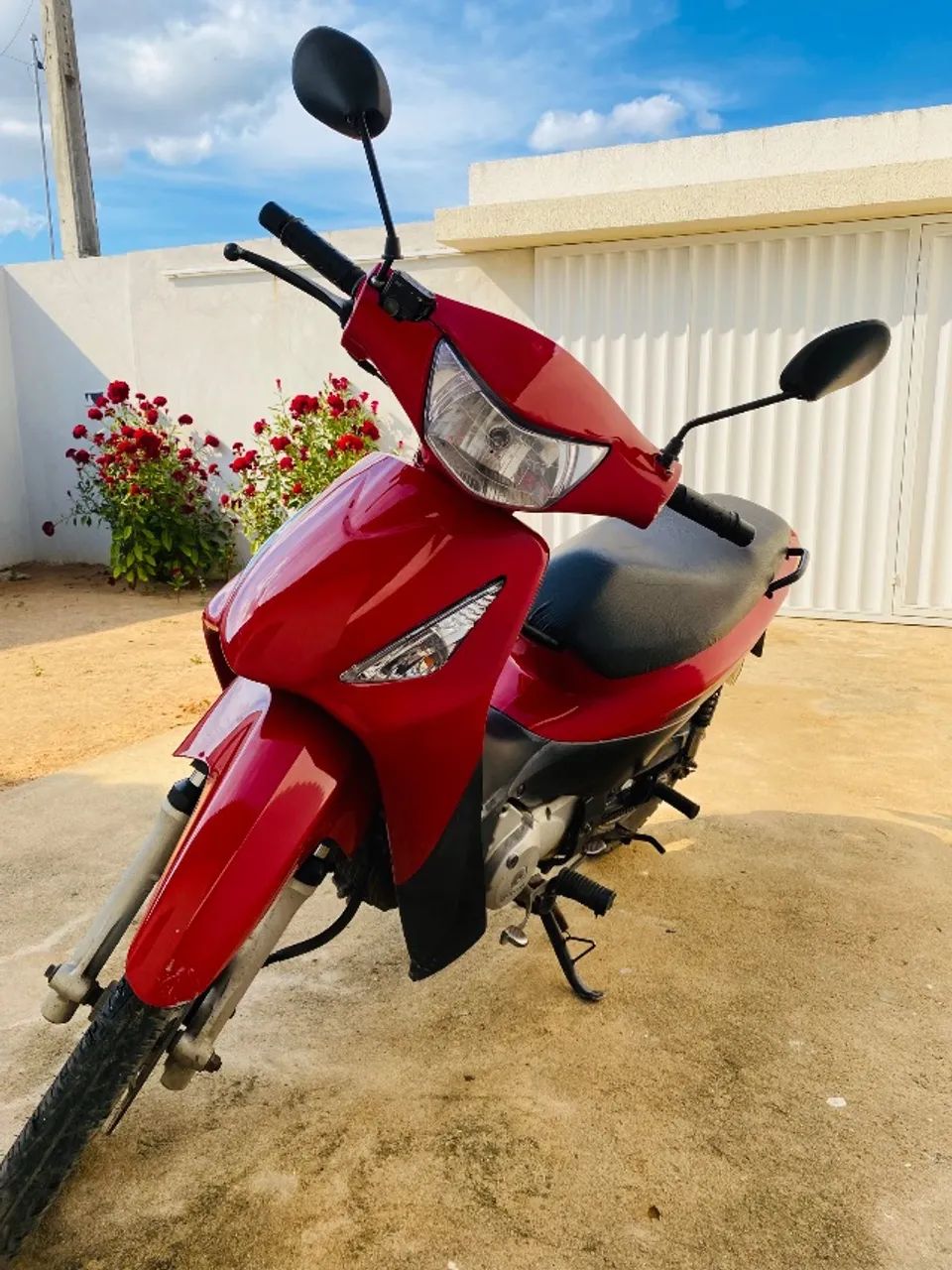 Biz 125 vermelha 2009