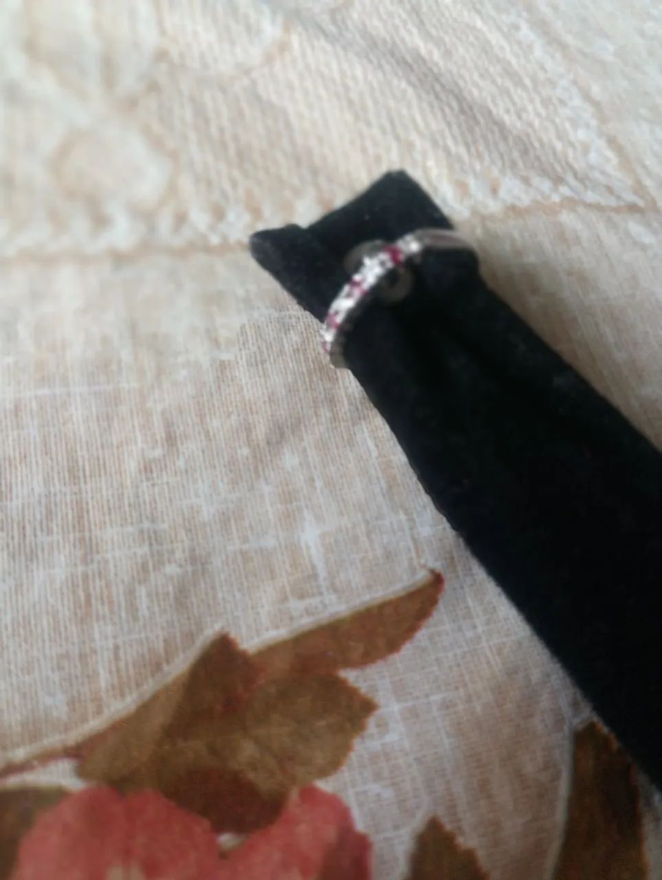 Meia aliança Ouro branco 18 k - Foto 4