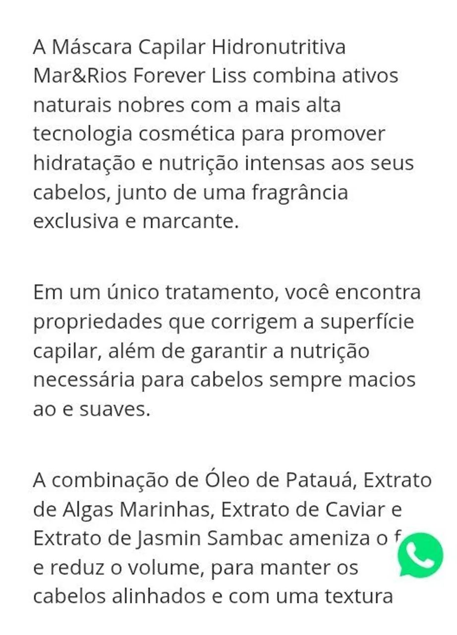 Mini mascara  mar&Rios 40gr( forever liss) - Foto 4