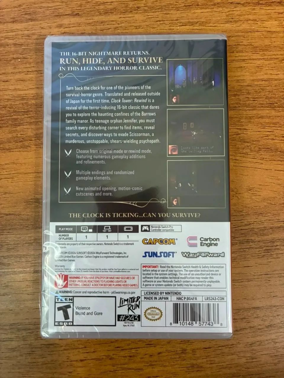 Clock Tower Rewind Limited Run - Switch (Capa Variante) - Foto 2