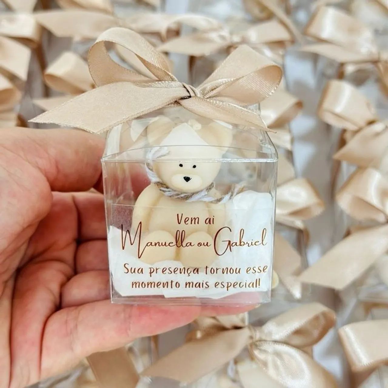 Lembrancinha de vela ursinho 