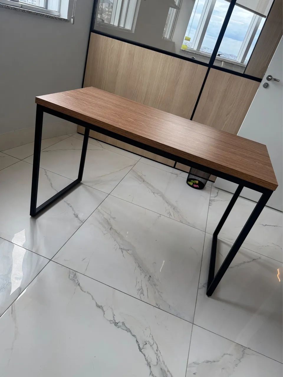 Mesas de Escritório Nova 1,20x60 - Metalon e MDF - Foto 3