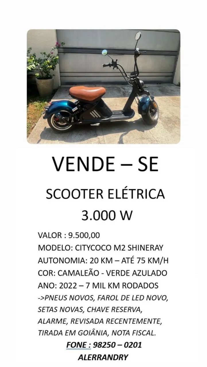 SCOOTER ELÉTRICA M2  - Foto 5